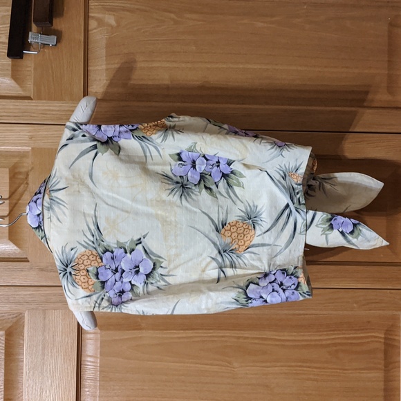 Tommy Bahama yellow Silk sleeveless button down top sz S - Picture 3 of 11